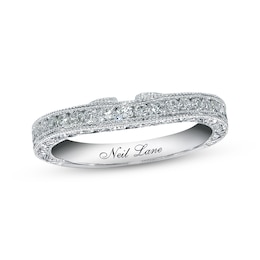 Previously Owned Neil Lane Diamond Wedding Band 1/2 ct tw Round-cut 14K White Gold Size 5.5