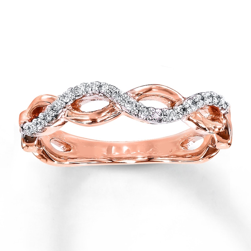 Main Image 1 of Previously Owned Diamond Ring 1/10 ct tw Round-cut 10K Rose Gold