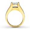 Thumbnail Image 1 of Previously Owned Diamond Engagement Ring 2-3/4 cttw Princess-cut 14K Yellow Gold