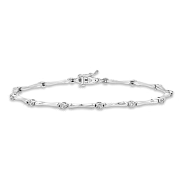 Previously Owned Diamond Bracelet 1/2 ct tw Round-cut 10K White Gold