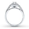 Thumbnail Image 2 of Previously Owned Diamond Engagement Ring 1 ct tw Emerald-cut 14K White Gold
