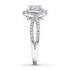 Thumbnail Image 3 of Previously Owned Diamond Engagement Ring 1 ct tw Emerald-cut 14K White Gold
