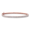 Thumbnail Image 0 of Previously Owned Diamond Bracelet 1/6 ct tw 10K Rose Gold 7.25"