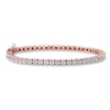 Thumbnail Image 1 of Previously Owned Diamond Bracelet 1/6 ct tw 10K Rose Gold 7.25&quot;