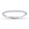 Thumbnail Image 0 of Previously Owned Diamond Wedding Band 1/15 ct tw Round-cut 10K White Gold