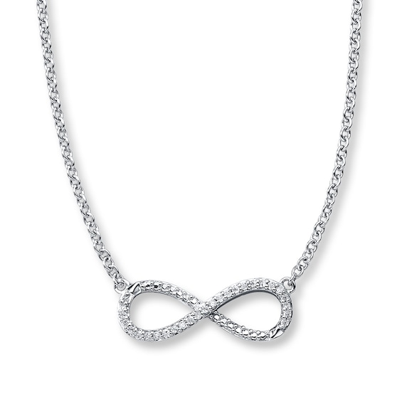 Previously Owned Necklace 1/10 ct tw Diamonds Sterling Silver