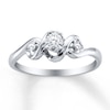 Thumbnail Image 0 of Previously Owned Diamond Promise Ring 1/15 ct tw Round Sterling Silver
