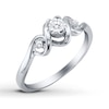 Thumbnail Image 1 of Previously Owned Diamond Promise Ring 1/15 ct tw Round Sterling Silver
