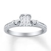 Thumbnail Image 0 of Previously Owned Diamond Fashion Ring 1/5 ct tw 10K White Gold