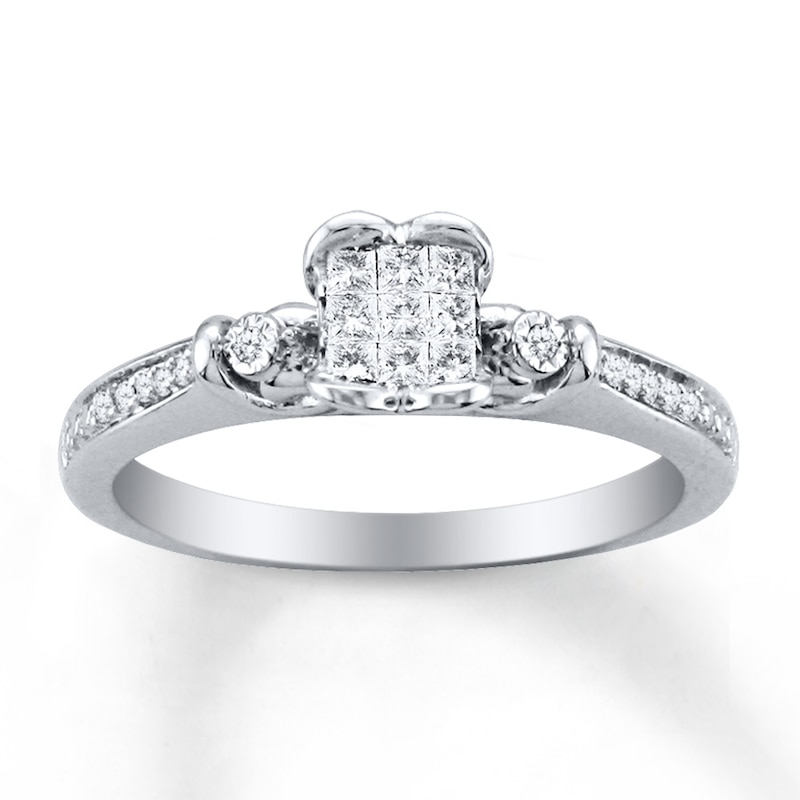 Previously Owned Diamond Fashion Ring 1/5 ct tw 10K White Gold
