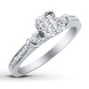Thumbnail Image 1 of Previously Owned Diamond Fashion Ring 1/5 ct tw 10K White Gold