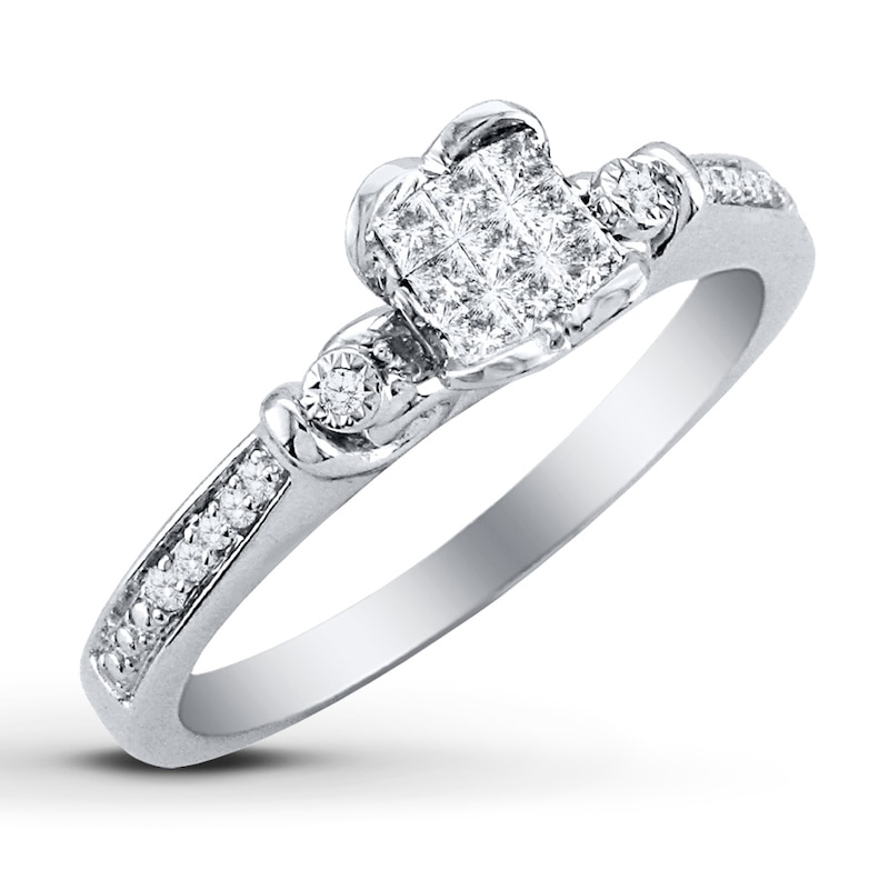 Previously Owned Diamond Fashion Ring 1/5 ct tw 10K White Gold