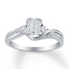 Thumbnail Image 0 of Previously Owned Diamond Fashion Ring 1/5 ct tw 10K White Gold