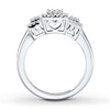 Thumbnail Image 1 of Previously Owned Diamond Mom Ring 1/6 ct tw Sterling Silver