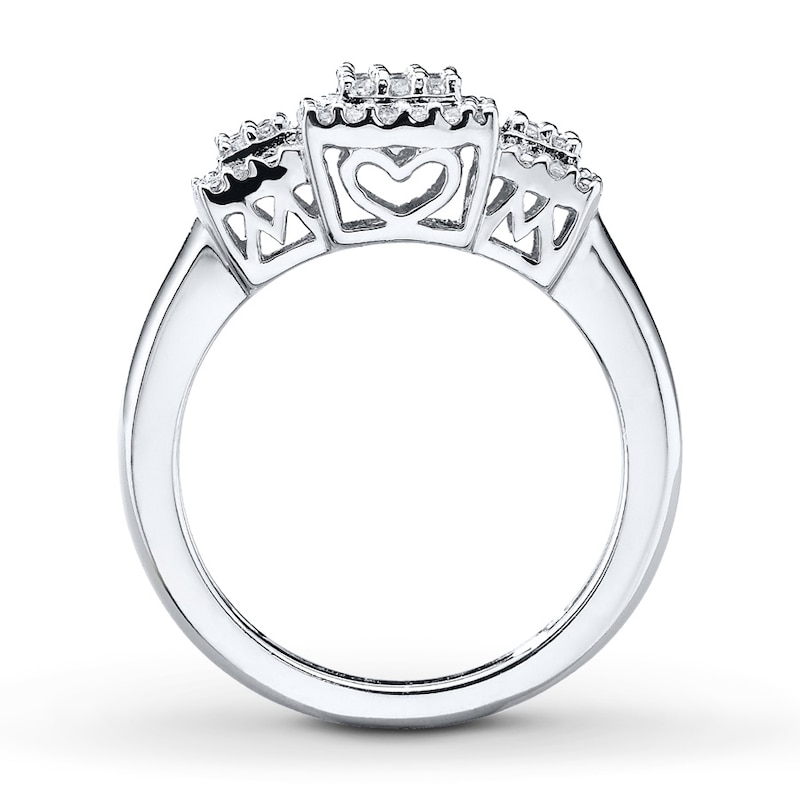 Previously Owned Diamond Mom Ring 1/6 ct tw Sterling Silver