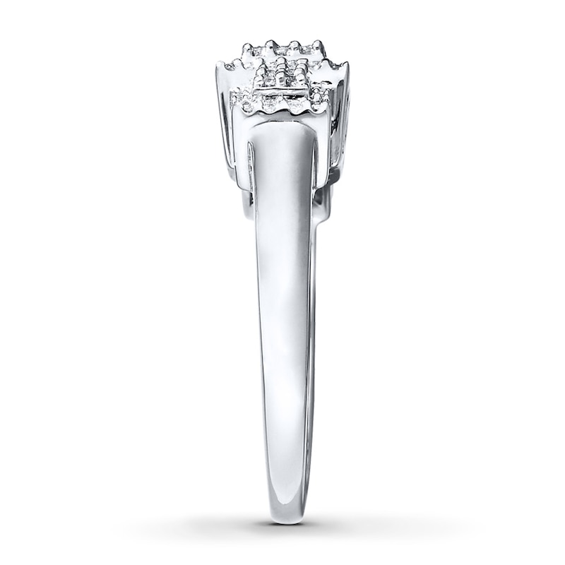 Previously Owned Diamond Mom Ring 1/6 ct tw Sterling Silver