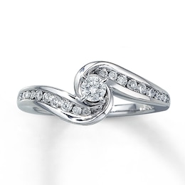 Previously Owned Ring 3/8 ct tw Diamonds 14K White Gold
