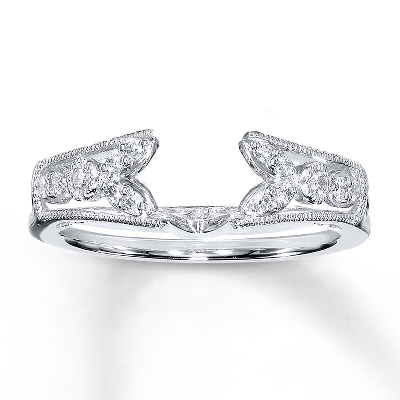 Main Image 1 of Previously Owned Diamond Enhancer Ring 1/6 ct tw Round-Cut 14K White Gold