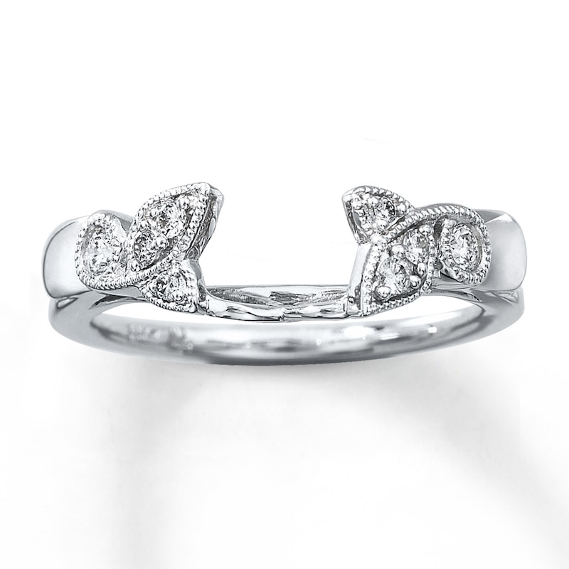 Main Image 1 of Previously Owned Diamond Enhancer Ring 1/6 ct tw 14K White Gold