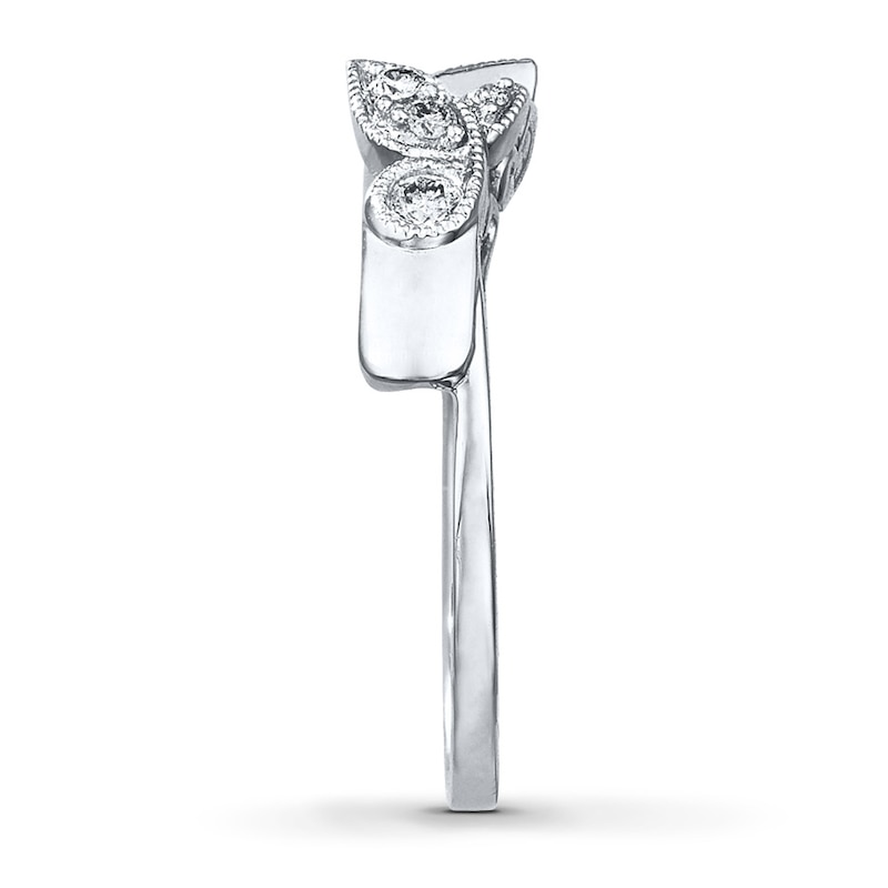 Main Image 3 of Previously Owned Diamond Enhancer Ring 1/6 ct tw 14K White Gold