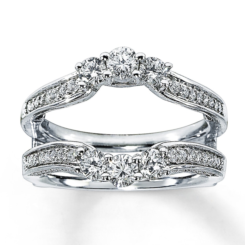 Main Image 1 of Previously Owned Diamond Enhancer Ring 1 ct tw 14K White Gold Size 6.75