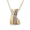 Thumbnail Image 0 of Previously Owned Le Vian Chocolate Diamonds 3/8 ct tw Necklace 14K Honey Gold