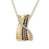 Thumbnail Image 1 of Previously Owned Le Vian Chocolate Diamonds 3/8 ct tw Necklace 14K Honey Gold