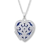 Thumbnail Image 1 of Previously Owned Diamond Locket 1/4 ct tw Round-cut 10K White Gold