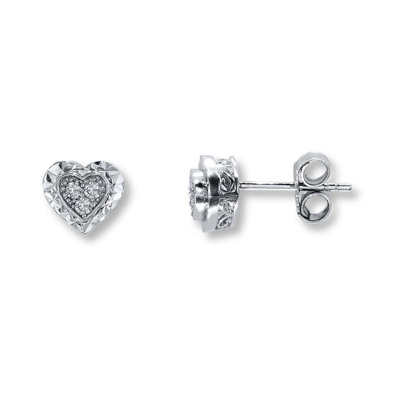 Previously Owned Diamond Earrings 1/10 ct tw Sterling Silver