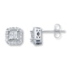 Thumbnail Image 1 of Previously Owned Diamond Earrings 1/4 ct tw 10K White Gold