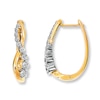 Previously Owned Earrings 1/2 ct tw Diamonds 14K Yellow Gold