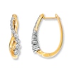 Thumbnail Image 1 of Previously Owned Earrings 1/2 ct tw Diamonds 14K Yellow Gold