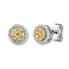 Previously Owned Diamond Earrings 1/4 ct tw 10K Two-Tone Gold