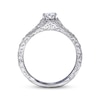 Thumbnail Image 2 of Previously Owned Diamond Engagement Ring 3/4 ct tw Marquise & Round-cut 14K White Gold Size 4.5