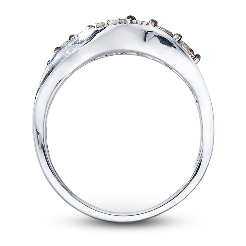 Previously Owned Diamond Ring 1/3 ct tw Round-cut Sterling Silver