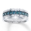 Thumbnail Image 1 of Previously Owned Men's Ring 1/2 ct tw Diamonds Sterling Silver