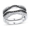Thumbnail Image 1 of Previously Owned Black & White Diamond Enhancer Ring 1/2 ct tw 14K White Gold