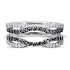 Thumbnail Image 4 of Previously Owned Black & White Diamond Enhancer Ring 1/2 ct tw 14K White Gold