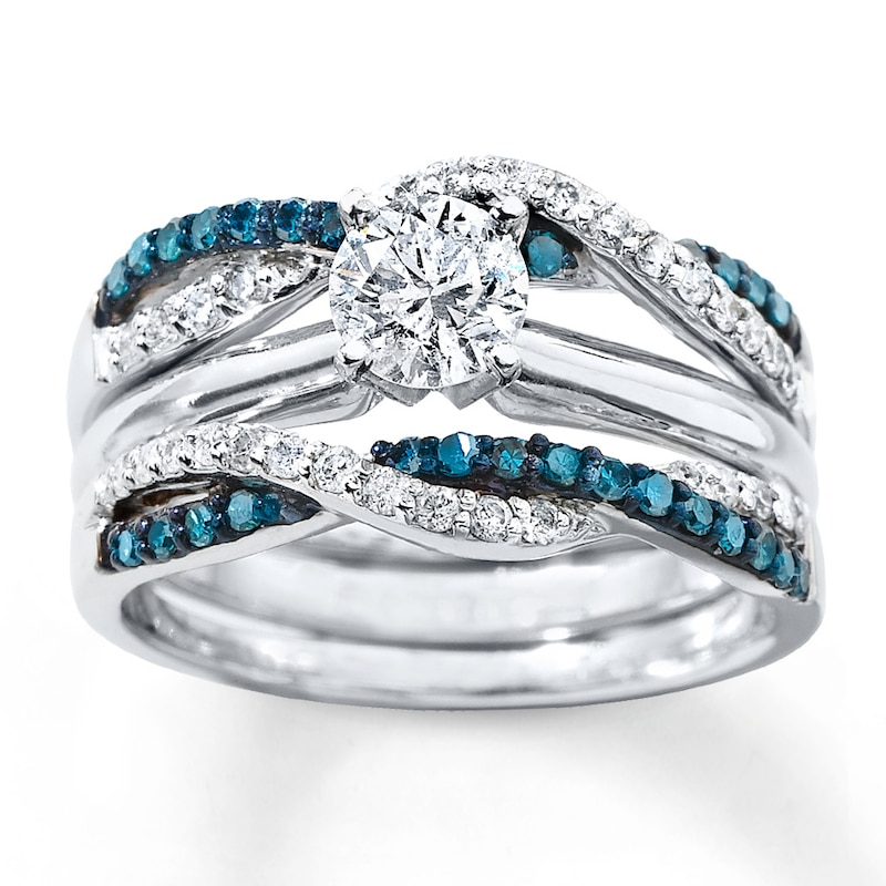 Main Image 4 of Previously Owned Enhancer Ring 1/2 cttw Diamonds 14K White Gold