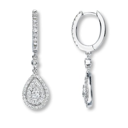 Previously Owned Neil Lane Diamond Earrings 3/4 ct tw 14K White Gold