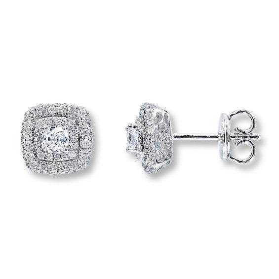 Previously Owned Neil Lane Diamond Earrings 1 ct tw 14K White Gold