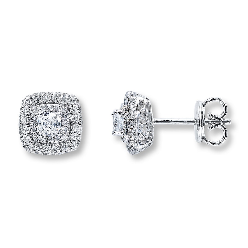 Main Image 1 of Previously Owned Neil Lane Diamond Earrings 1 ct tw 14K White Gold