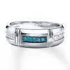 Thumbnail Image 0 of Previously Owned Men's Wedding Band 1/4 ct tw Round-cut Diamonds 10K White Gold