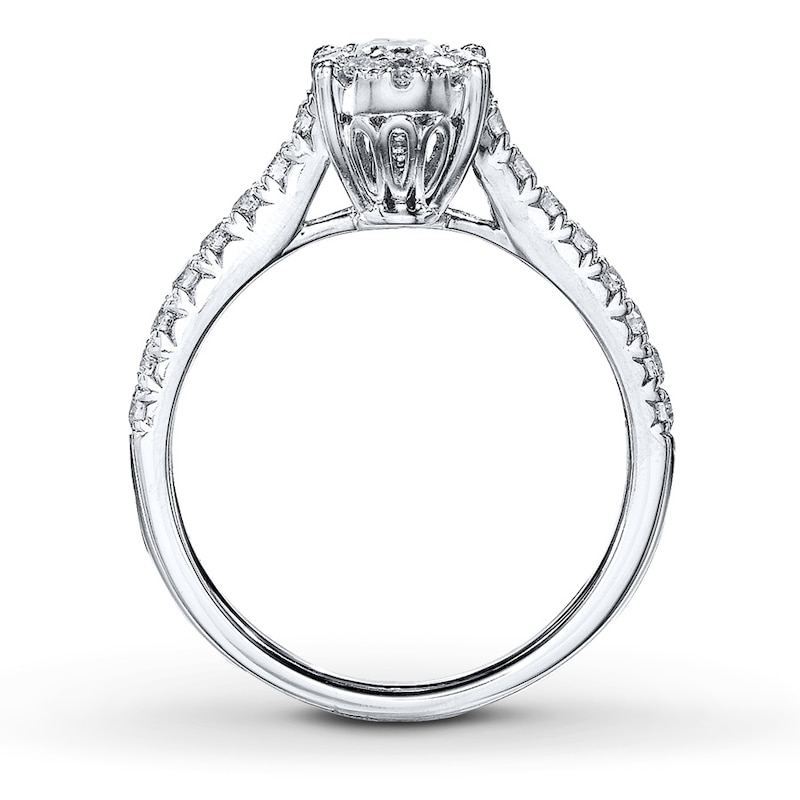 Main Image 2 of Previously Owned Diamond Engagement Ring 1 ct tw 14K White Gold