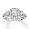Thumbnail Image 1 of Previously Owned Diamond Engagement Ring 3/4 ct tw Round-cut 14K White Gold