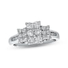 Thumbnail Image 0 of Previously Owned Multi-Diamond Engagement Ring 1 ct tw Round-cut 14K White Gold