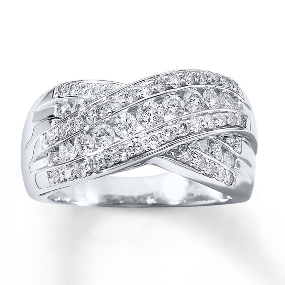 Previously Owned Anniversary Band 1 ct tw Round-cut Diamonds 14K White Gold