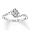 Previously Owned Diamond Promise Ring 1/3 ct tw Round-Cut 10K White Gold