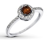 Thumbnail Image 1 of Previously Owned Le Vian Chocolate Diamond Ring 1/2 ct tw 14K Vanilla Gold