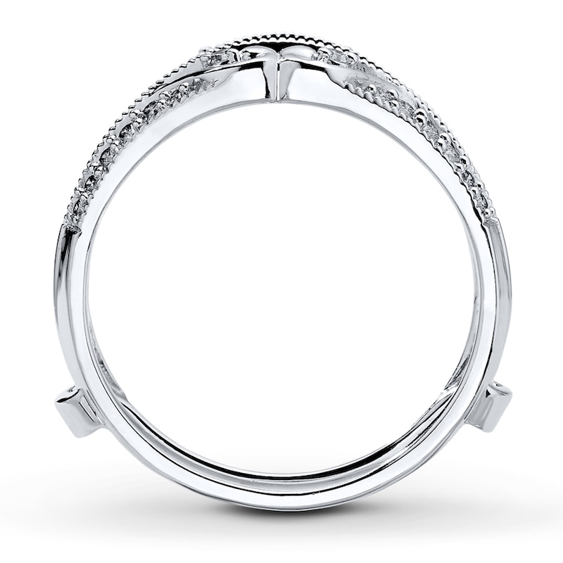 Main Image 2 of Previously Owned Diamond Enhancer Ring 1/4 ct tw Round-cut 14K White Gold